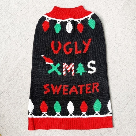 Dog Ugly Christmas Holiday Sweater Pet Clothes Nwt - Picture 1 of 7